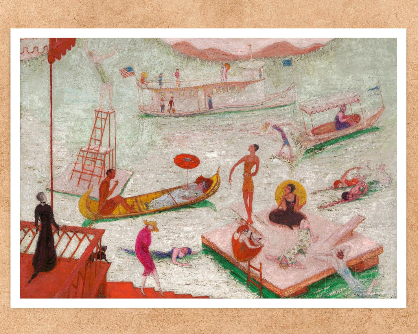 Florine Stettheimer "Lake Placid" (c.1919) - Mabon Gallery