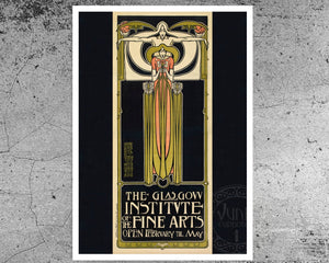 Frances MacDonald "The Glasgow Institute of Fine Arts" (c.1895) - Mabon Gallery