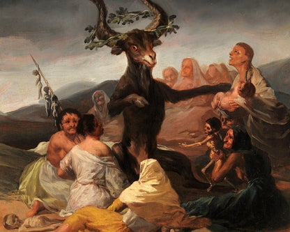 Francisco Goya "Witches' Sabbath" (c.1797) - Mabon Gallery