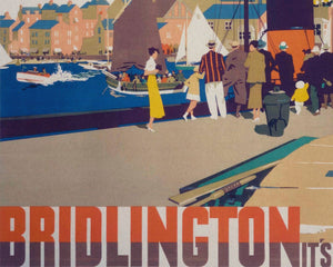 Frank Newbould "Bridlington - It's Quicker By Rail" (c.1935) Vintage Travel Poster - Mabon Gallery