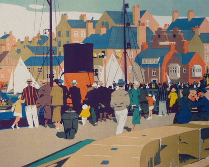 Frank Newbould "Bridlington - It's Quicker By Rail" (c.1935) Vintage Travel Poster - Mabon Gallery