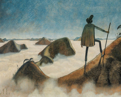 Franz Sedlacek "Landscape with Sea Fog" (c.1921) - Mabon Gallery