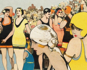 Fred Taylor "Bathing Pool - Scarborough" (c.1910) Vintage Travel Poster - Mabon Gallery