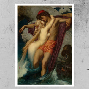 Frederic Leighton "The Fisherman and the Syren" (c.1856) - Mabon Gallery