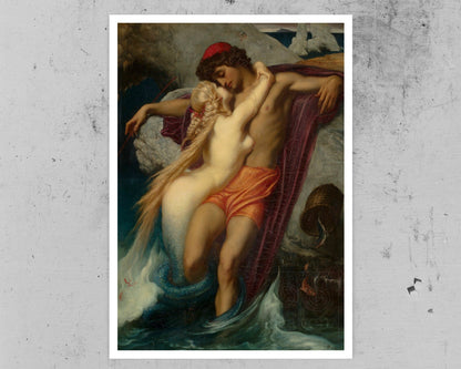 Frederic Leighton "The Fisherman and the Syren" (c.1856) - Mabon Gallery