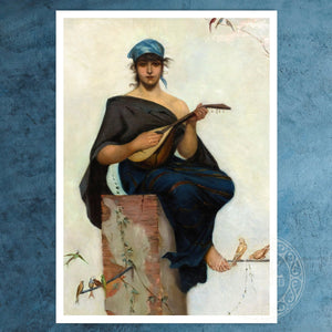 Frederik Hendrik Kaemmerer "The Lute Player" (c.1880) - Mabon Gallery