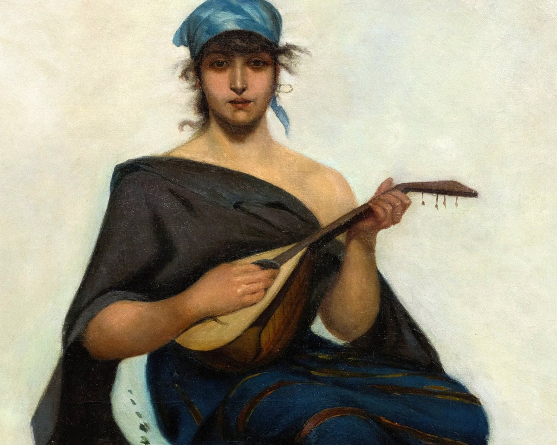 Frederik Hendrik Kaemmerer "The Lute Player" (c.1880) - Mabon Gallery