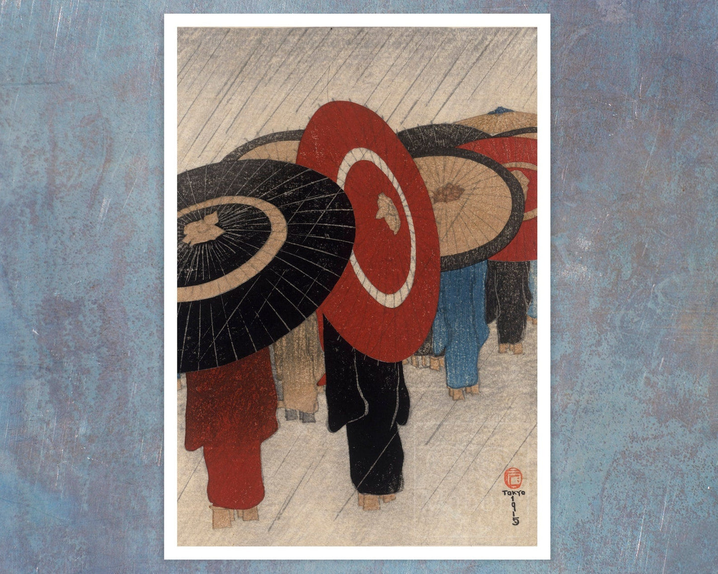 Friedrich Capelari “Japanese Umbrellas” (c.1915) - Mabon Gallery