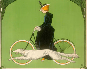 Fritz Rehm "Victoria Fahrradwerke" (c.1900) Vintage Art Nouveau Advertising Poster - Mabon Gallery