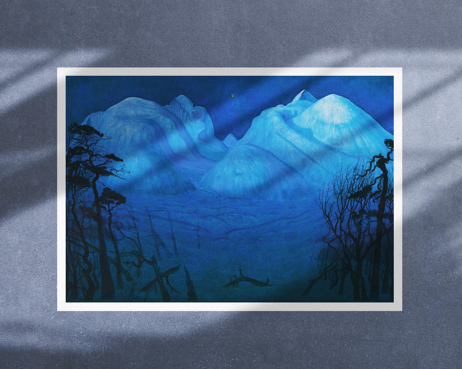 Gallery Wall Collection "Blue Theme” Set of 6 Premium Reproduction Giclée Fine Art Prints. - Mabon Gallery