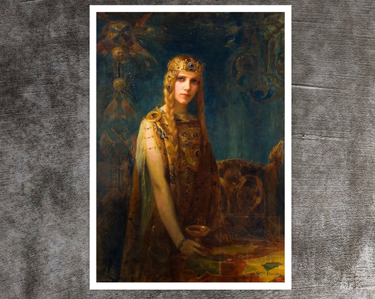 Gaston Bussière "Isolde: La Princesse Celte / The Celtic Princess" (1911) - Mabon Gallery