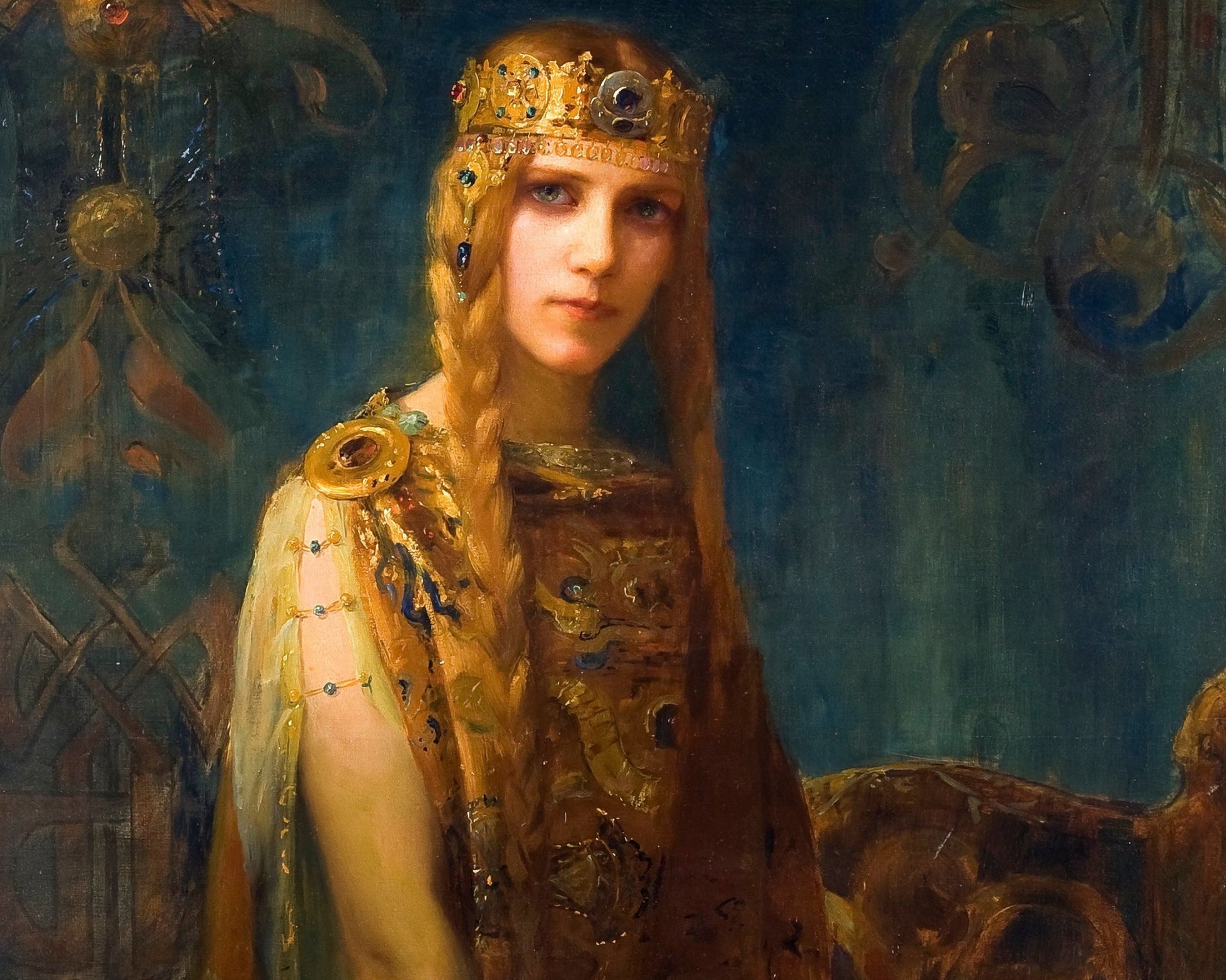 Gaston Bussière "Isolde: La Princesse Celte / The Celtic Princess" (1911) - Mabon Gallery