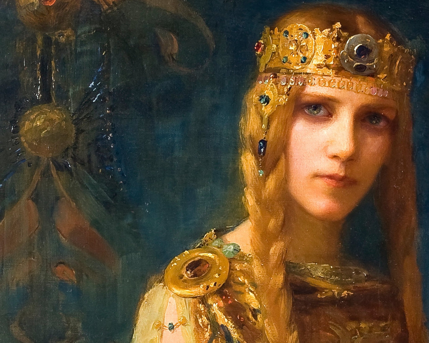 Gaston Bussière "Isolde: La Princesse Celte / The Celtic Princess" (1911) - Mabon Gallery