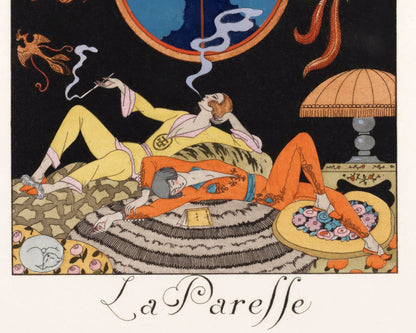 George Barbier "La Paresse - Laziness" (c.1925) - Mabon Gallery