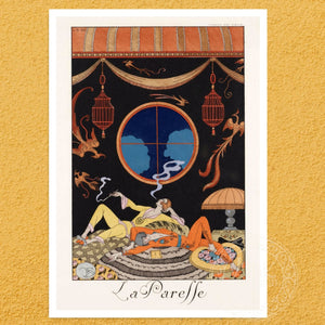 George Barbier "La Paresse - Laziness" (c.1925) - Mabon Gallery