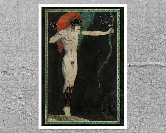 George Barbier "L'Archer" (c.1914) - Mabon Gallery