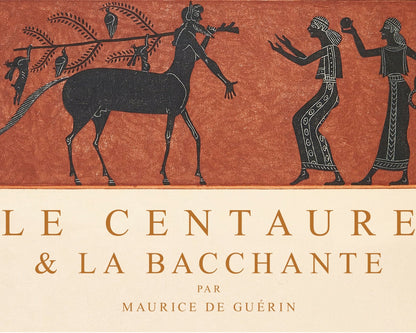 George Barbier "Le Centaure & La Bacchante" (c.1928) - Mabon Gallery