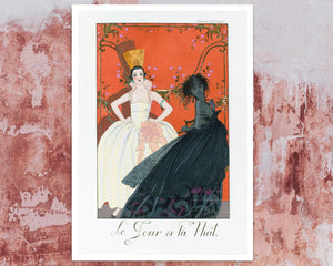 George Barbier "Le Jour et la Nuit" (c.1922) - Mabon Gallery