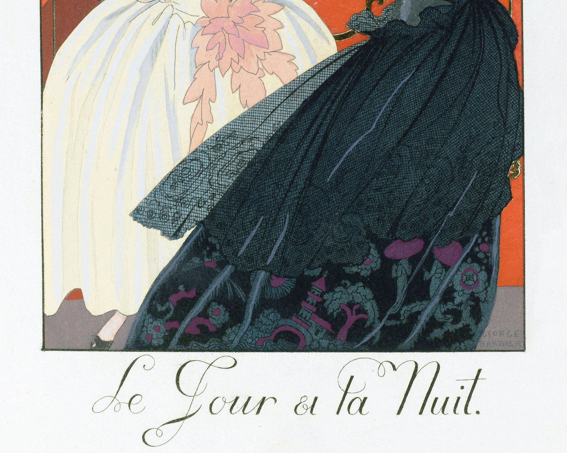 George Barbier "Le Jour et la Nuit" (c.1922) - Mabon Gallery