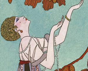 George Barbier "L'Oiseau Volage / The Fickle Bird" (c.1914) Vintage Illustration - Mabon Gallery