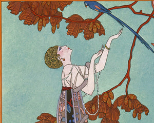 George Barbier "L'Oiseau Volage / The Fickle Bird" (c.1914) Vintage Illustration - Mabon Gallery