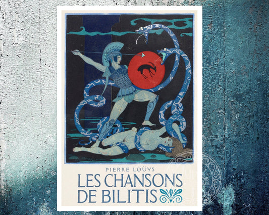 George Barbier "Perseus Slaying Medusa" from Les chansons de Bilitis by Pierre Louÿs (c.1922) - Mabon Gallery