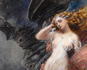 George Clark Stanton "Death and the Maiden" (c.1865) - Mabon Gallery