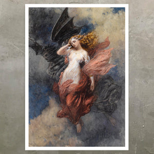 George Clark Stanton "Death and the Maiden" (c.1865) - Mabon Gallery