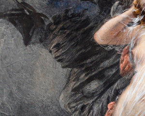 George Clark Stanton "Death and the Maiden" (c.1865) - Mabon Gallery