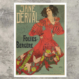 Georges de Feure “Jane Derval - Folies - Bergère” (c.1904) - Mabon Gallery