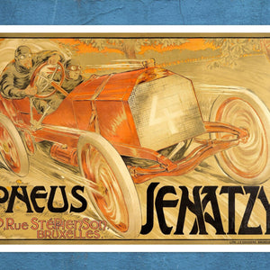 Georges Gaudy "Pneus Jenatzy" (c.1906) - Mabon Gallery