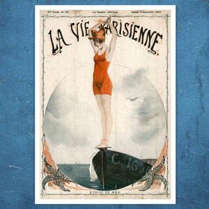 Georges Léonnec "Étoile de Mer / Star of the Sea" La Vie Parisienne Magazine Artwork (c.1919) - Mabon Gallery
