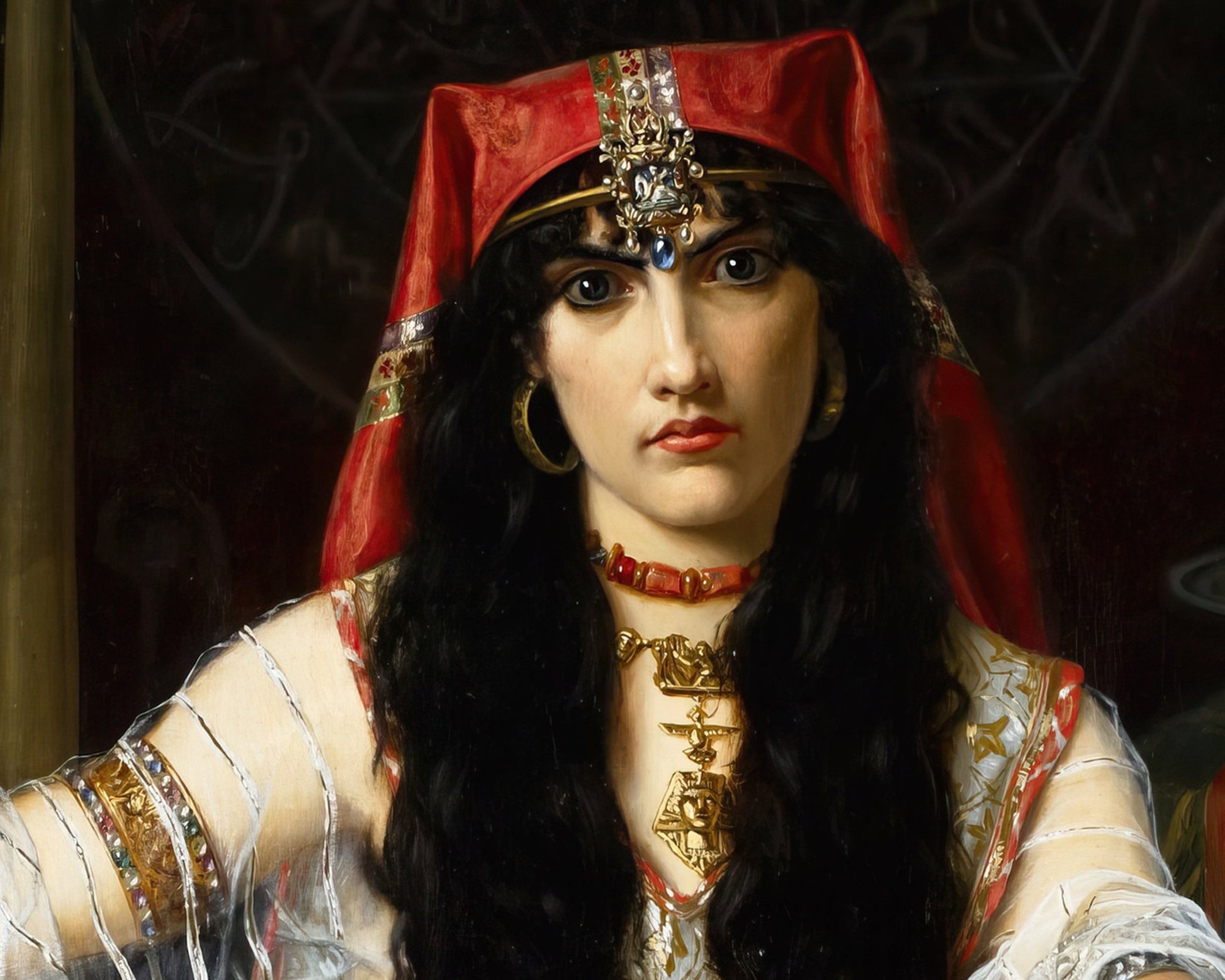 Georges Merle "L'Envoûteuse / The Sorceress" (c.1883) - Mabon Gallery