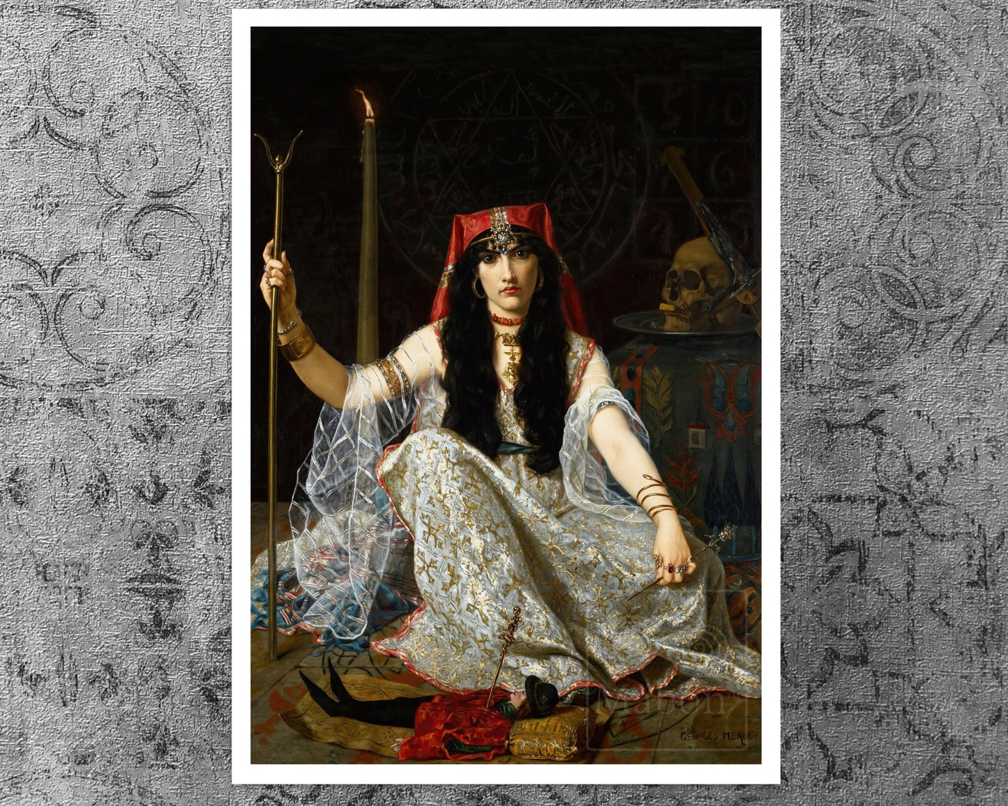 Georges Merle "L'Envoûteuse / The Sorceress" (c.1883) - Mabon Gallery