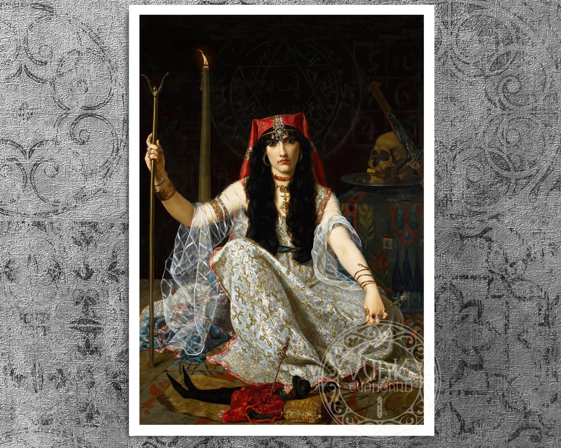 Georges Merle "L'Envoûteuse / The Sorceress" (c.1883) - Mabon Gallery