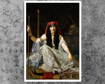 Georges Merle "L'Envoûteuse / The Sorceress" (c.1883) - Mabon Gallery