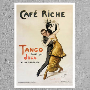 Georges Redon "Cafe Riche / Tango" (c.1914) - Mabon Gallery