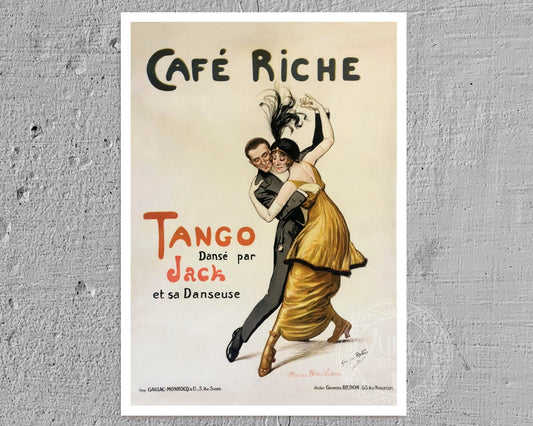 Georges Redon "Cafe Riche / Tango" (c.1914) - Mabon Gallery