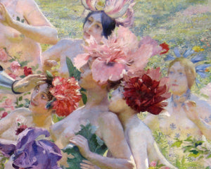 Georges Rochegrosse "The Knight of the Flowers" (c.1894) - Mabon Gallery