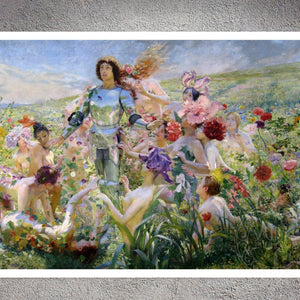 Georges Rochegrosse "The Knight of the Flowers" (c.1894) - Mabon Gallery