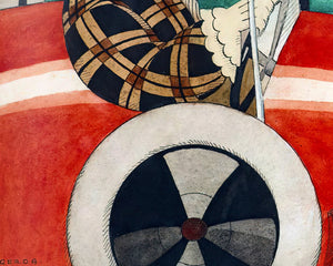 Gerda Wegener "Girl with a Pug in an Automobile" (c.1927) - Mabon Gallery