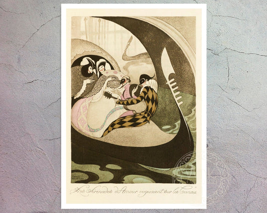 Gerda Wegener "Les Sérénades d’Amour Voguaient Sur Les Canaux" (c.1929) - Mabon Gallery