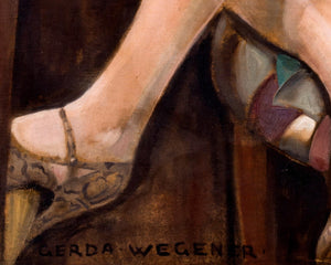 Gerda Wegener "Solitaire - The Queen of Hearts" (c.1928) - Mabon Gallery