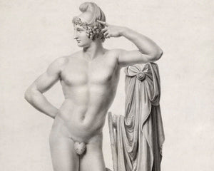 Giovanni Battista Balestra "Paris Leaning on a Tress Stump" (c.1811) - Mabon Gallery