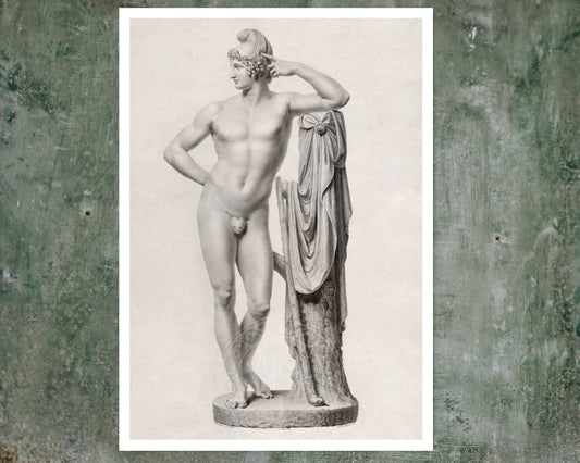 Giovanni Battista Balestra "Paris Leaning on a Tress Stump" (c.1811) - Mabon Gallery