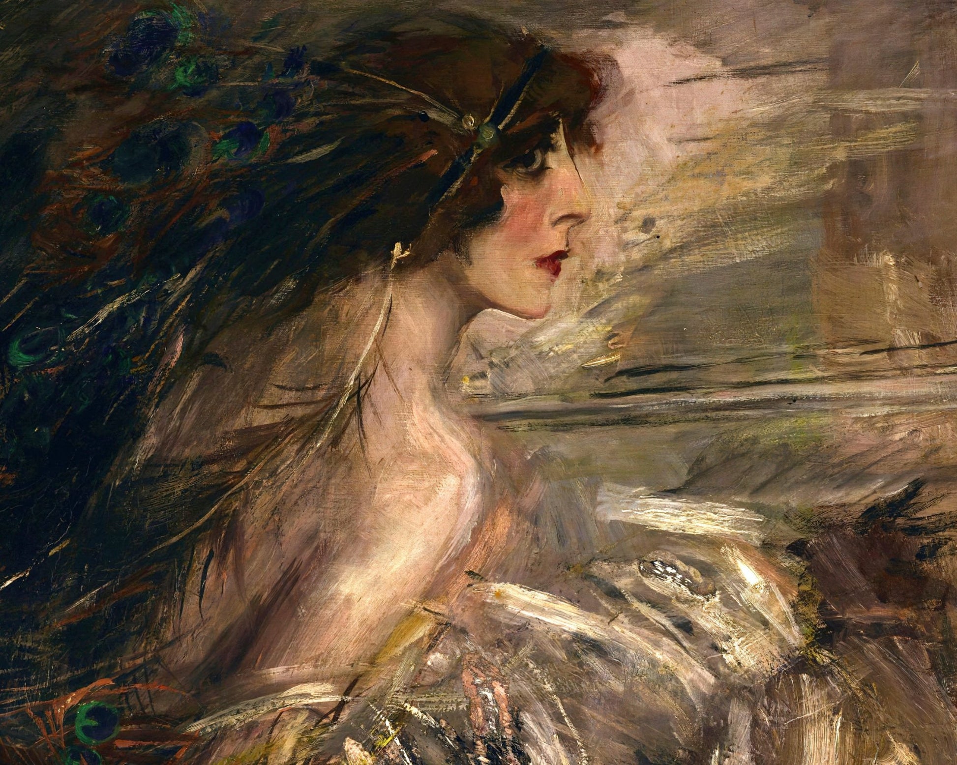 Giovanni Boldini "Portrait of Marchesa Luisa Casati" (c.1911) - Mabon Gallery