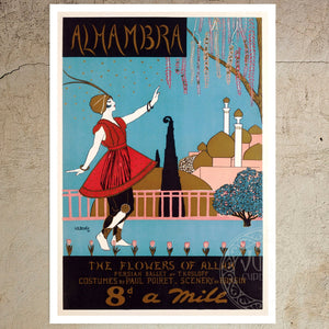 G.K Benda "Alhambra - Eightpence a Mile" (c.1913) - Mabon Gallery