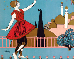 G.K Benda "Alhambra - Eightpence a Mile" (c.1913) - Mabon Gallery