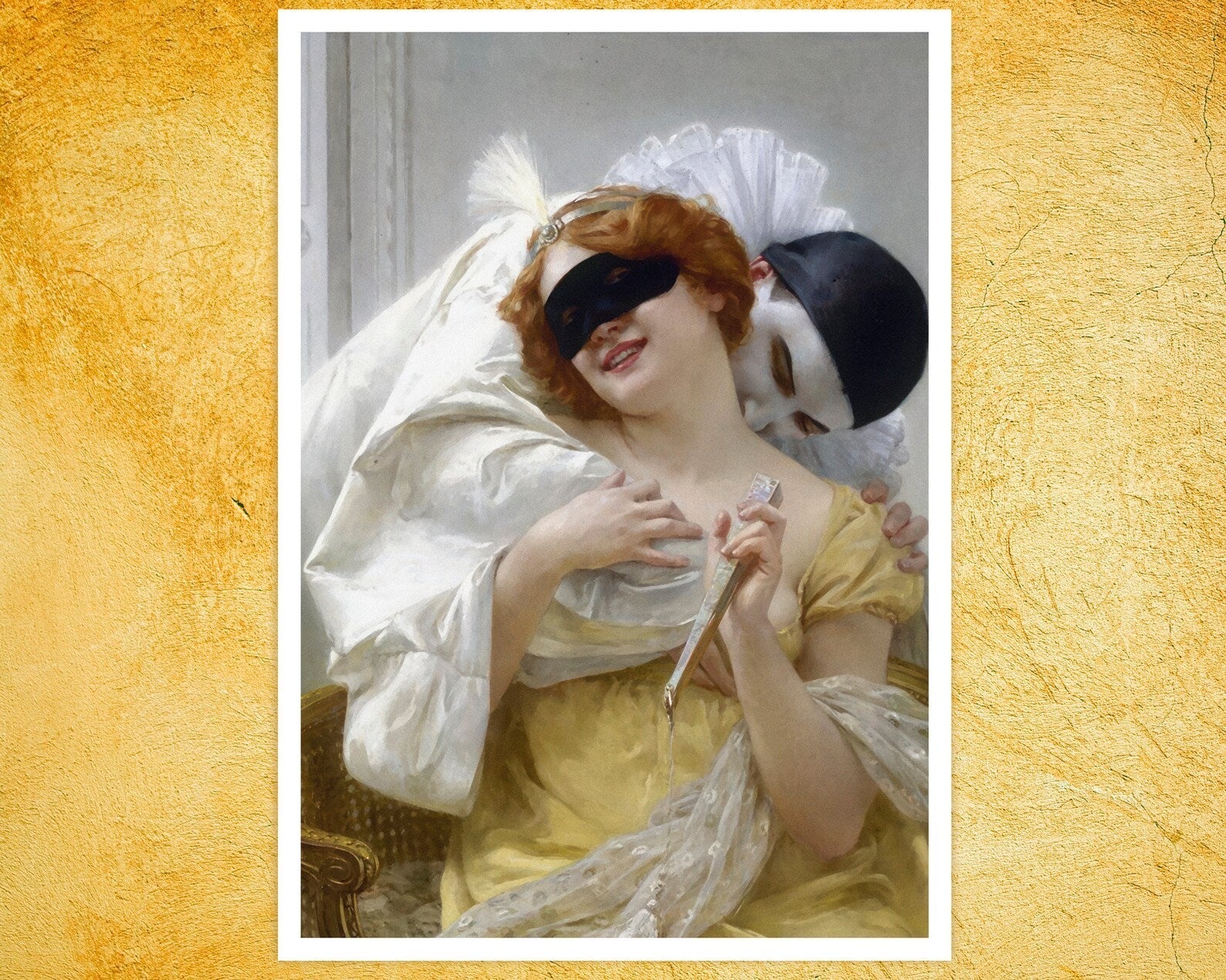 Guillaume Seignac "Pierrot's Embrace" (c.1900) - Mabon Gallery