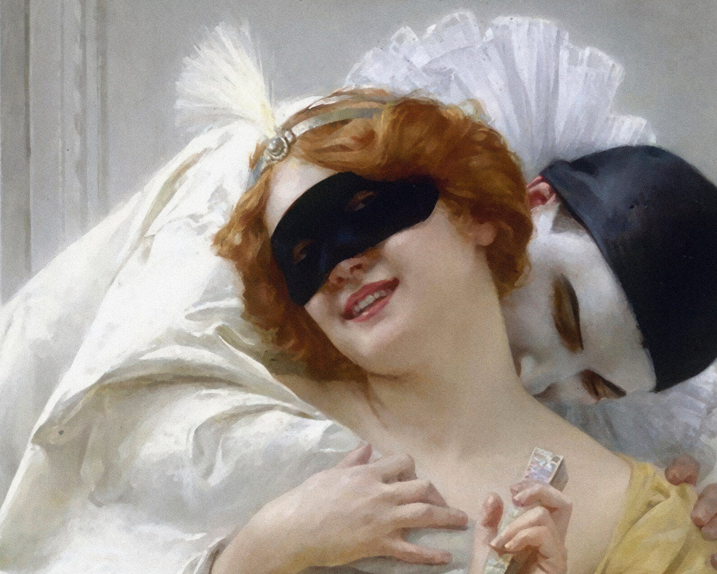 Guillaume Seignac "Pierrot's Embrace" (c.1900) - Mabon Gallery